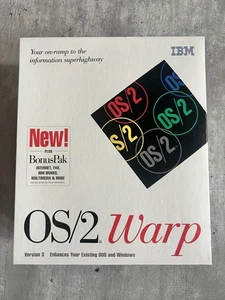 IBM OS/2 Warp Version 3 Betriebssystem plus Bonus Pak RARE BLUE SPINE Disks - Bild 1 von 11
