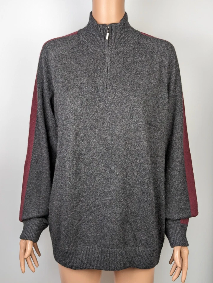 Metropolitan View Men's Dark Gray Turtleneck 100% Cashmere Sweater/Pullover sz L - Image 1 of 4