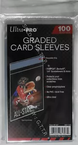 ULTRA PRO - RESEALABLE GRADED CARD SLEEVES 100 PACK(X1) - FREE UK P&P - Picture 1 of 3