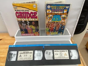 WWF Royal Rumble 1991 & Wrestling Grudge Matches VHS Video Tapes PAL UK WWE - Picture 1 of 6