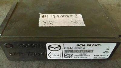 Módulo de control de carrocería KD45-675X0 C bcm 2014-2017 Mazda 3 Mazda3 Foto 1 de 2