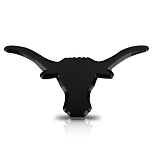 University of Texas Longhorn Black Chrome Metal Premium Car Auto Emblem - Picture 1 of 3
