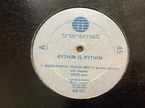 Rythim Is Rythim: Nude Photo “Rythim Mix” VG+ 12” Single Vinyl LP Free UK Post - Picture 1 of 4