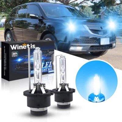 2Pcs For Acura MDX 2007-2013 Low Beam - D2S 8000K Xenon HID Headlight Bulbs - Image 1 of 4