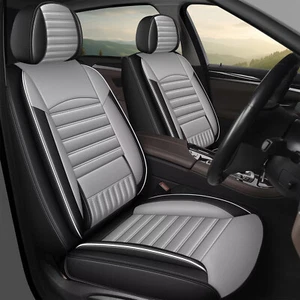 Car Faux Leather 5-Seat Covers Front Rear Cushion Fit For Jeep Compass 2018-2023 - Picture 1 of 8