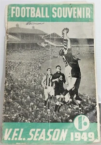 Vintage 1949 V.F.L Football Souvenir Season All Teams 30 Page Mainly Photos Used - Picture 1 of 11