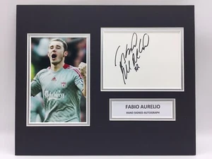 RARE Fabio Aurelio Liverpool signed Photo Display + COA AUTOGRAPH SASIGNED - Bild 1 von 5