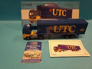 UTC Volvo container camion autocarro Arenato Die Cast Model 1/64 Corgi Classic - Foto 1 di 5