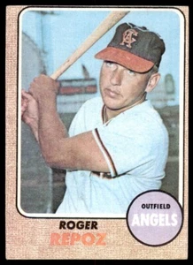 1968 TOPPS ROGER REPOZ . CALIFORNIA ANGELS #587 - Picture 1 of 2