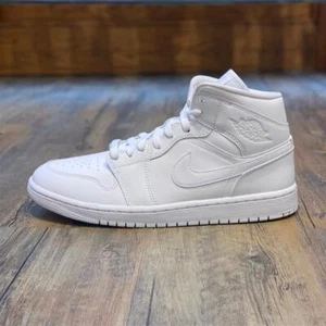 Nike Air Jordan 1 Mid T.41 Blanco DV0991 111 Mujer Hombre Zapatillas Deportivas Zapatillas - Imagen 1 de 2