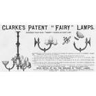 Clarke's Patent Fairy Lights Victorian Advertisement 1888