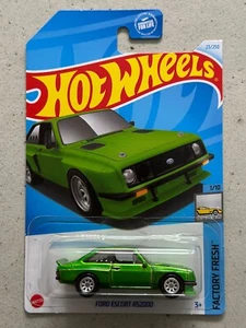 Hot Wheels FORD ESCORT RS2000 STH Long Card Super Treasure Hunt Real Riders - Picture 1 of 3