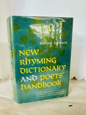 New Rhyming Dictionary and Poets Handbook HBDJ Revised Edition 1957 - Image 1 of 4
