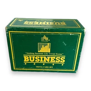 Business Trivia Card Set Companion by Axlon Games 1984 Vtg - Picture 1 of 5