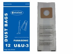 12 Bags Fits For Panasonic Type U, U3 & U6 Upright 816-12SW, MC-115P, MC-115PT - Picture 1 of 1