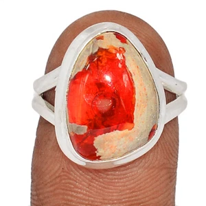 Natural Cantera Opal - Mexico 925 Sterling Silver Ring Jewelry s.7 CR60630 - Picture 1 of 1