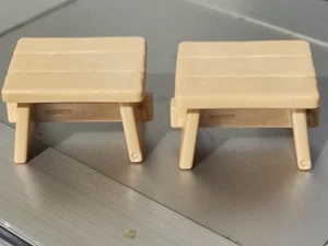 PLAYMOBIL x2 HOCKER HOCKER Mittelalter Stühle Weststuhl Gallier Wikinger - Bild 1 von 1
