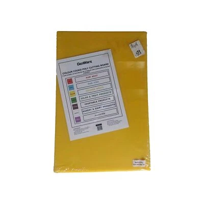 1" Poly Top Cutting Board - Yellow  - image 1 of 2