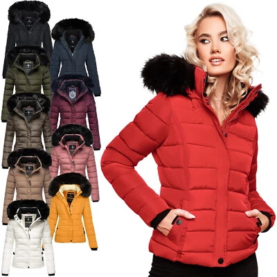 Navahoo Damen Winter Stepp Jacke warme Winterjacke Teddyfell gefüttert B355 - Bild 1 von 4