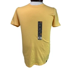 Pequeña (34-36) Punta Dorada Para Hombres Nueva Camiseta Dorada Amarilla Manga Corta Cuello Redondo - Imagen 1 de 6