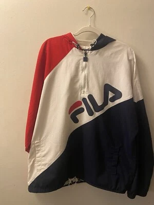 Vintage Fila Hooded Red White Blue Size XXL - Image 1 of 4
