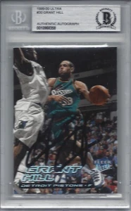 Grant Hill 1999-00 Fleer Ultra Signed Autographed Pistons BAS Beckett Slabbed - Picture 1 of 4