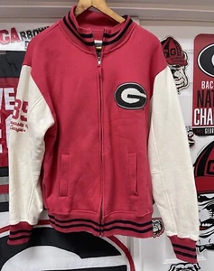 Vintage University Of Georgia Bulldogs Varsity Letterman Style Jacket M - Picture 1 of 3