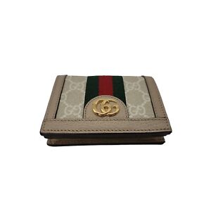 Gucci Web GG Supreme Ophidia Compact Bifold Wallet