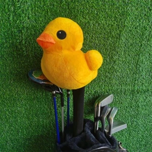 Cubierta de cabeza de conductor de pato amarillo de golf 460cc cubierta de cabeza de palo de madera - Imagen 1 de 6