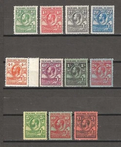 FALKLANDINSELN 1929/37 SG 116/126 POSTFRISCH - Bild 1 von 2