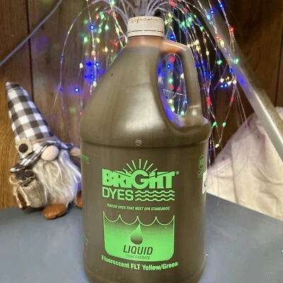 Bright Dyes 106001-01G YELLOW/GREEN. FLUORESCENT FLT 👀 GR8 BUY. 1 GAL - Image 1 of 4