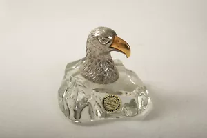Gerity Products American Eagle Head on Glass (O4L) Paperweight (JSF6) Sculpture - Picture 1 of 9