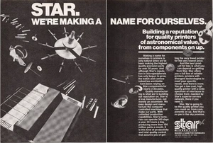Star Micronics Original 1982 2 Page Print Ad Quality Printer Components - Picture 1 of 1