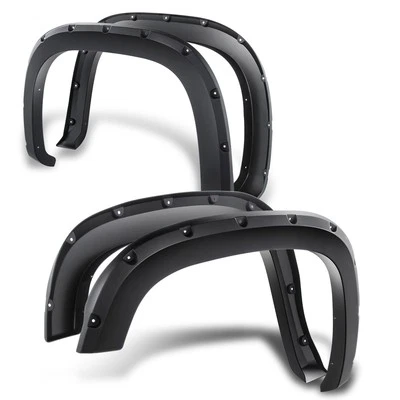 4 piezas Fit 07-14 GMC Sierra 1500 2500HD 3500HD 2" rueda delantera/trasera guardabarros llamaradas Foto 1 de 4