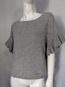 Philosophy Sz S Grey Cashmere Jumper Top AS NEW - Picture 1 of 5