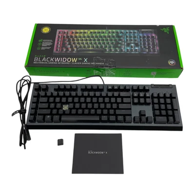 READ Razer BlackWidow V4 X RZ03-0470 Mechanical Keyboard Green Switches #IS3414 - Image 1 of 4