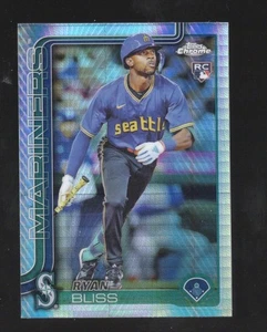 2025 Topps Chrome - Ryan Bliss #37 (RC) PRISM REFRACTOR - Seattle Mariners - Picture 1 of 2