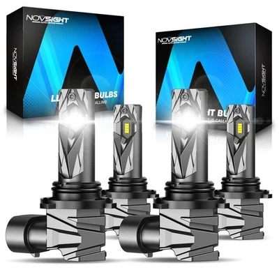 9005 9006 LED Headlight Super Bright Bulbs Kit White 6500K 40000LM High/Low Beam - Image 1 of 4