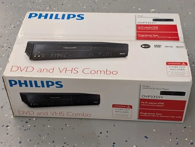 Philips DVP3355V DVD / VHS Combo DVD / VCR Player New SEALED FREE SHIPPING - Image 1 of 4