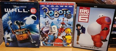 Wall-E / Robots / Big Hero 6 DVD Collection - Image 1 of 4
