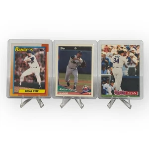 Nolan Ryan Topps Lot - 1990 #1, 1991 #741, 1994 Stadium Club Ballmarks #34 - Bild 1 von 8
