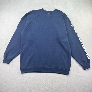 Screen Stars dunkelblaues Sweatshirt Gr. L Vintage 1990er sehr guter Zustand Lowenbrau SpellOut - Bild 1 von 8