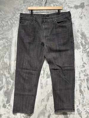 Мужские эластичные джинсы из черной джинсовой ткани AXIST 40x30 свободного покроя прямые штанины с высоким подъемом - Изображение 1 из 4