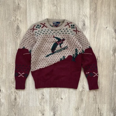 Vintage Polo Ralph Laurent Ski Wool Sweater Men's Medium - Image 1 of 4