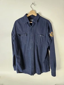 Vintage Polo Ralph Lauren Denim Button Down Gr. L Patched Classic Custom Fit - Bild 1 von 9