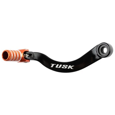 Tusk Folding Shift Lever Black/Orange Tip For KTM 690 ENDURO 2014-2018 - Image 1 of 2