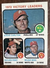 1973 Topps - League Leaders #66 Gaylord Perry, Steve Carlton, Wilbur Wood
