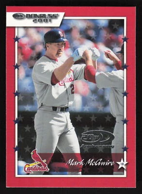 2001 Donruss #15 Mark McGwire 20th Anniversary Card TCCCX - Image 1 of 2