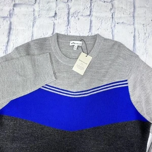 Peter Millar Crown Mens MED Pullover Apres Ski Crew Neck Chunky Wool Sweater NEW - Picture 1 of 12