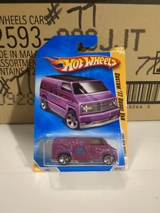 Hot Wheels 2008,Custom '77 Dodge Van #7/196, New Models 7/40,purple,L9922,1/64 - Picture 1 of 4
